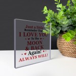 I LOVE YOU Gift for Him Her Valentines Day Gift Anniversary Gift