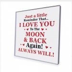 I LOVE YOU Gift for Him Her Valentines Day Gift Anniversary Gift