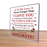 Valentines Gift Boyfriend Husband Soulmate Gift Anniversary