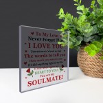 Valentines Gift Boyfriend Husband Soulmate Gift Anniversary