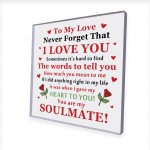 Valentines Gift Boyfriend Husband Soulmate Gift Anniversary