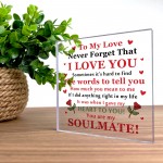 Valentines Gift Boyfriend Husband Soulmate Gift Anniversary