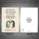 My Penguin Valentines Anniversary Card Romantic Valentines Day