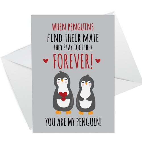 Valentines Card for Girlfriend Boyfriend Wife Husband Partner