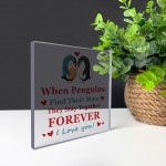 When Penguins Find Their Mate Plaque Valentines Day Gift