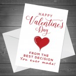 Funny Valentines Card For Him Her Valentines Day Card Wife