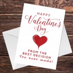 Funny Valentines Card For Him Her Valentines Day Card Wife