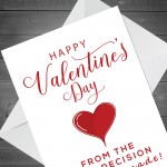 Funny Valentines Card For Him Her Valentines Day Card Wife