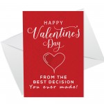 Valentines Card For Him Her Valentines Day Card Wife Husband