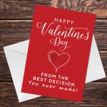 Valentines Card For Him Her Valentines Day Card Wife Husband