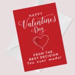 Valentines Card For Him Her Valentines Day Card Wife Husband