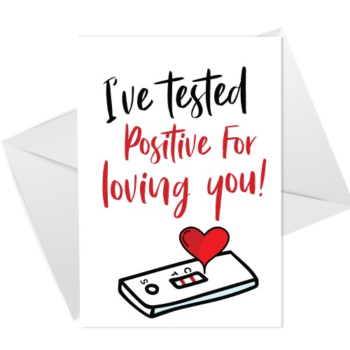 Positive I Love you Anniversary Card For Him Her Birthday Card