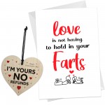 Valentines Card Gift For Him Or Her CARD AND WOODEN HEART