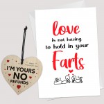 Valentines Card Gift For Him Or Her CARD AND WOODEN HEART