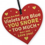 FUNNY Valentines Day Gifts for Her Him Husband Wife Wood Heart