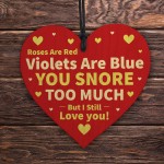 FUNNY Valentines Day Gifts for Her Him Husband Wife Wood Heart