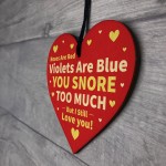 FUNNY Valentines Day Gifts for Her Him Husband Wife Wood Heart