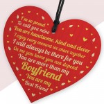 Boyfriend Gifts Wood Heart Valentines Gift Boyfriend Anniversary