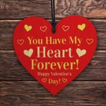 Valentines Gifts Boyfriend Husband Wife Girlfriend Wooden Heart 