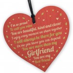 Valentines Gift Girlfriend Wood Heart Anniversary Birthday Gift