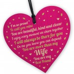 Valentines Gifts Wife Wood Heart Anniversary Birthday Gift