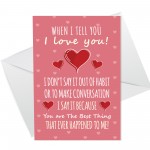 Valentines Card For Boyfriend Girlfriend Romantic Anniversary