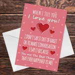 Valentines Card For Boyfriend Girlfriend Romantic Anniversary