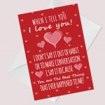 Romantic Valentines Day Card For Boyfriend Girlfriend