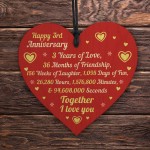 3rd Wedding Anniversary Gifts for Husband Wife Boyfriend