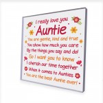 Auntie Gifts From Nephew Niece Plaque Best Auntie Gifts