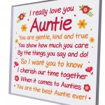 Auntie Gifts From Nephew Niece Plaque Best Auntie Gifts