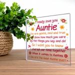 Auntie Gifts From Nephew Niece Plaque Best Auntie Gifts