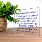 Nephew Gifts From Auntie Uncle Handmade Plaque Birthday Gift