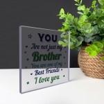 Novelty Brother Gift For Birthday Gift Acrylic Plaque Friendship