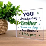 Novelty Brother Gift For Birthday Gift Acrylic Plaque Friendship