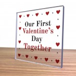 Our First Valentines Day Gifts for Boyfriend Girlfriend Keepsake