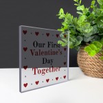 Our First Valentines Day Gifts for Boyfriend Girlfriend Keepsake