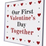 Our First Valentines Day Gifts for Boyfriend Girlfriend Keepsake