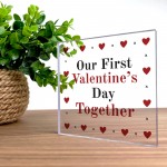 Our First Valentines Day Gifts for Boyfriend Girlfriend Keepsake