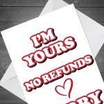 Valentines Day Card NO REFUNDS Valentines Card Gifts from Women