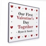 Personalised 1st First Valentines Day Together Gift For Her Him