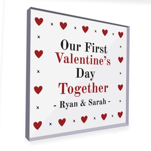 Personalised 1st First Valentines Day Together Gift For Her Him