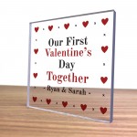 Personalised 1st First Valentines Day Together Gift For Her Him