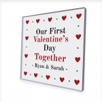 Personalised 1st First Valentines Day Together Gift For Her Him