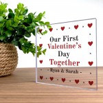 Personalised 1st First Valentines Day Together Gift For Her Him