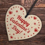 Happy Galentines Day Wooden Heart Friendship Valentines Gift