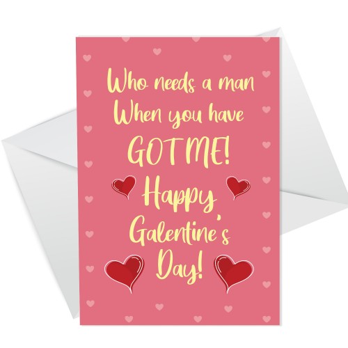 Valentines Day Galentines Card For Her Funny Best Friend