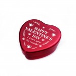 Valentines Day Heart Tin Gift For Him Her Gift For Boyfriend