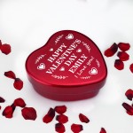 Personalised Valentines Gift For Her Him Tin Couple Gifts