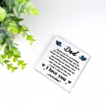 THANK YOU Gift For Dad Daddy Birthday Fathers Day Plaque